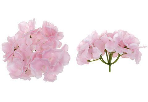 137-083 Hydrangea inflorescence 3D D15cm pink