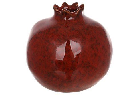457-383  Ваза порцелянова Pomegranate 10.5*10.5*9.8см бордова 457-383 фото