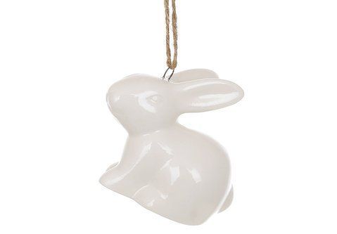 495-550 Decorative figure-pendant Rabbit 5.5cm, color - white