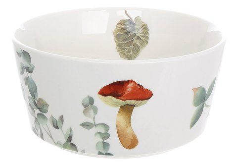K039  Porcelain salad bowl "Gribna Polyana", 800ml