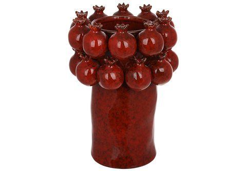 457-384  Ваза порцелянова Pomegranate 18*18*24см бордова 457-384 фото