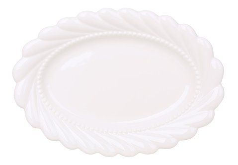 988-490 Tiffany oval porcelain plate, 30cm