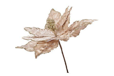 839-590 Decorative flower Christmas 31cm, color - cream
