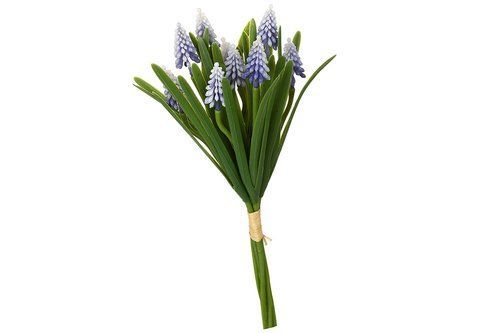 824-184 Muscari bouquet x10 flowers H33cm lilac