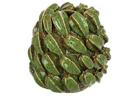 457-391  Ваза порцелянова Carambola 22*22*21см зелена 457-391 фото