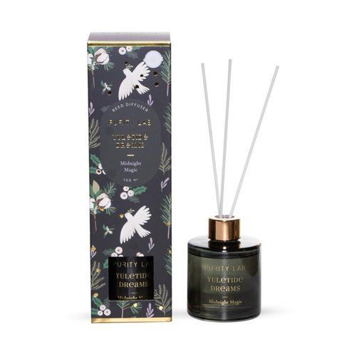 113400 Yuletide Dreams Midnight magic diffuser in a green bottle 150ml