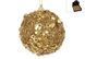 182-207 Christmas tree ball with glitter decor 8cm, color - gold