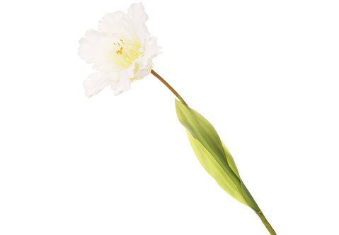 140-025 Decorative Tulip (bud d=17cm) made of latex 70cm, color - white