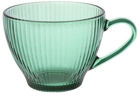 992-001 Glass mug 430ml, color - green