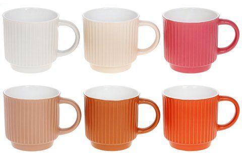 344-187 Ceramic mug 340ml Alicante, 6 designs