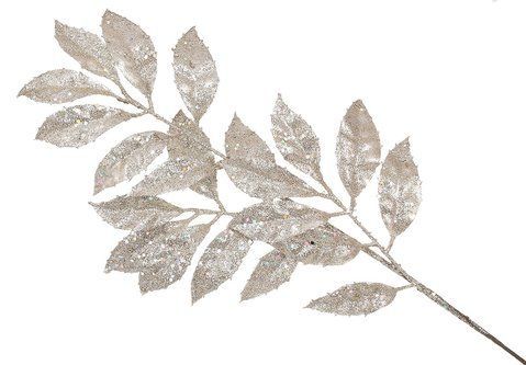 839-940 Decorative branch 76cm, color - champagne glitter