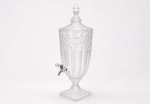 448-174 Beverage dispenser made of clear glass 3l