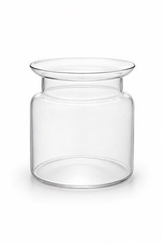 1018680 Glass vase, (H15 cm / D15 cm)