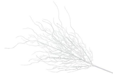 839-021 Decorative branch in frost, 70cm, color - white