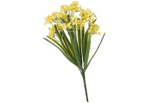 157-019 Decorative branch with yellow flowers 34cm