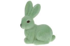 113-015 Figurine Rabbit, 10cm, color - lime green