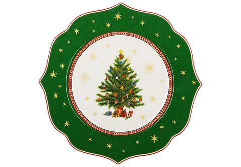149-047 Porcelain plate D27.5*2 cm Christmas Story
