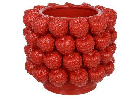 457-388  Ваза порцелянова Raspberry 23*23*20см червона 457-388 фото