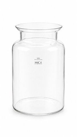 1007014 Glass vase (H25cm, D19cm)