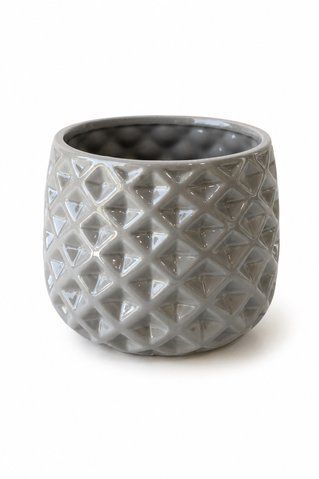 39-053-16-1 Ceramic planter (H13cm, D14cm)